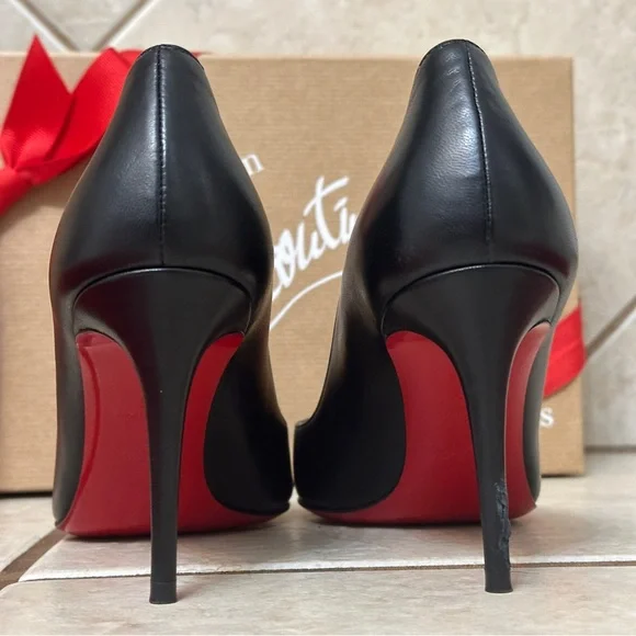 Christian Louboutin Corneille 85mm Nappa Black Size 35 - Picture 5 of 15